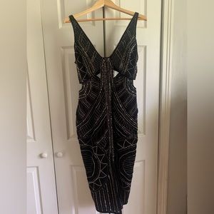 ASOS Velvet Cut-Out MIDI Dress
